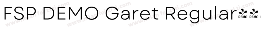 FSP DEMO Garet Regular字体转换